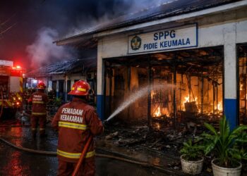 Kebakaran Terjadi di SPPG Pidie Keumala, Diduga Berasal dari Kebocoran Selang LPG