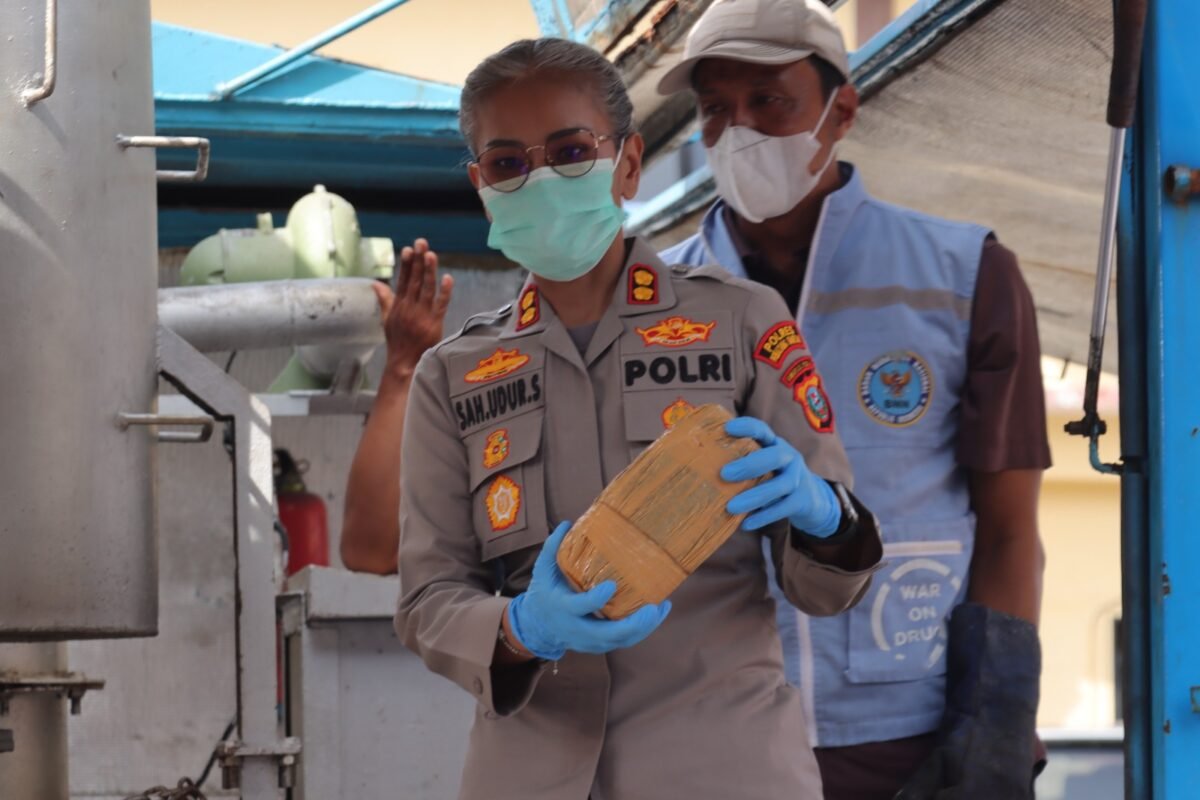 Polres Pematangsiantar Gelar Pemusnahan Barang Bukti Narkotika