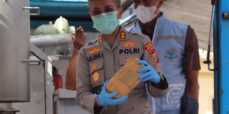 Polres Pematangsiantar Gelar Pemusnahan Barang Bukti Narkotika