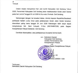 Surat Pemkab Deli Serdang Minta Lucky Draw Resahkan Para Pelaku Usaha