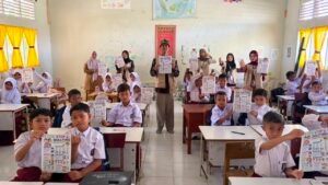 ‎Mahasiswa KKN USK Edukasi Anti Bullying dan Pancasiaga di SDN 1 Bandar Baru Pidie Jaya