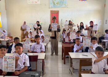 ‎Mahasiswa KKN USK Edukasi Anti Bullying dan Pancasiaga di SDN 1 Bandar Baru Pidie Jaya