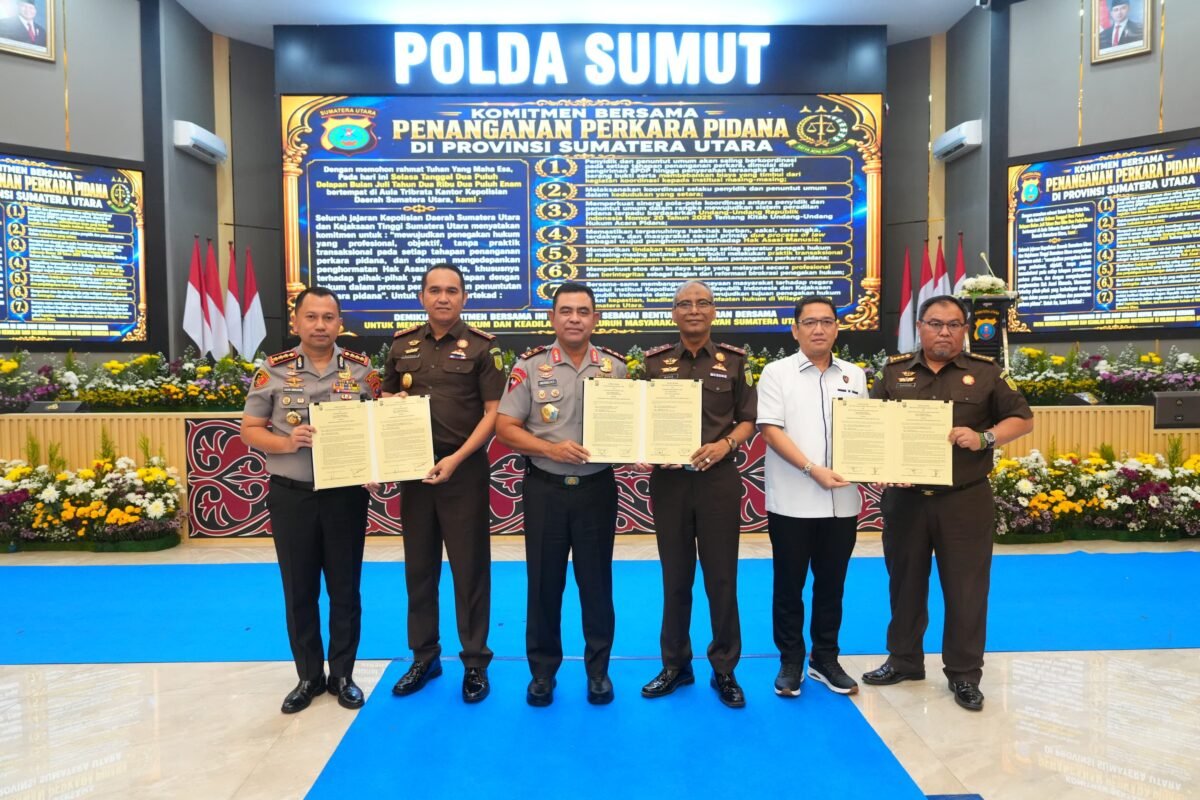 Polda dan Kejati Sumut Teken MoU, Wujudkan Penegakan Hukum Profesional Tanpa Praktik Transaksional
