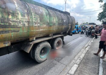 Ojol Meninggal Dunia Tergilas Truk di Jalan Lintas Mapolda Sumut
