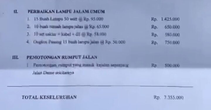 Oknum Kades Bandar Klippa Diduga Lakukan Pungli untuk Infrastruktur Desa