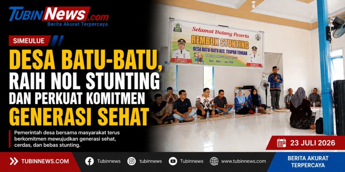 Desa Batu-Batu Raih Nol Stunting dan Perkuat Komitmen Generasi Sehat