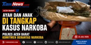 Ayah dan Anak Ditangkap Kasus Narkoba di Aceh Barat