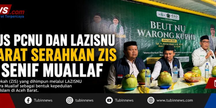 Pengurus PCNU dan LAZISNU Aceh Barat serahkan ZIS untuk Senif Muallaf