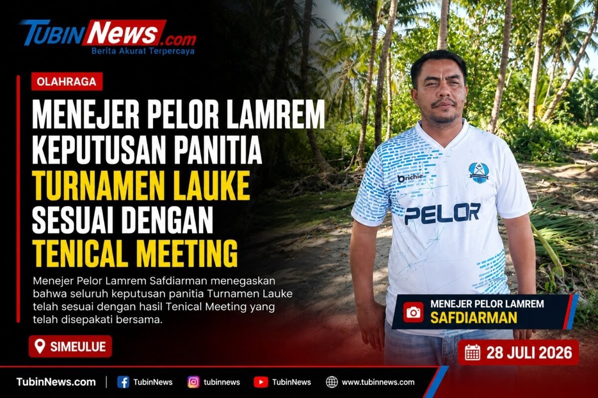 Manejer Pelor Lamrem: Keputusan Panitia Turnamen Lauke Sesuai Dengan Tenical Meeting