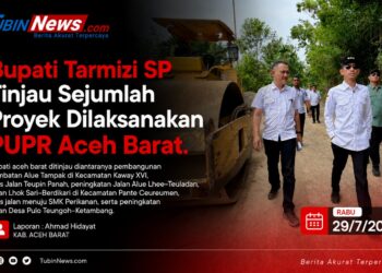Bupati Tarmizi SP Tinjau Sejumlah Proyek Dilaksanakan PUPR Aceh Barat