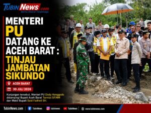 Menteri PU Datang ke Aceh Barat Tinjau Jambatan Sikundo