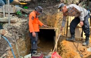‎Tim Gabungan Tertibkan Tambang Emas Ilegal di Pegagan Hilir Dairi ‎