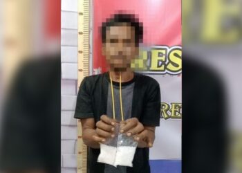 Polisi Amankan Pria di Bireuen, Diduga Simpan Sabu 69,46 Gram