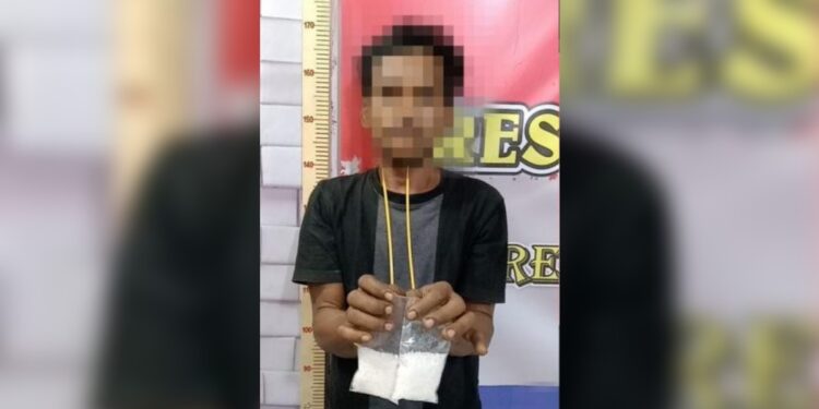 Polisi Amankan Pria di Bireuen, Diduga Simpan Sabu 69,46 Gram
