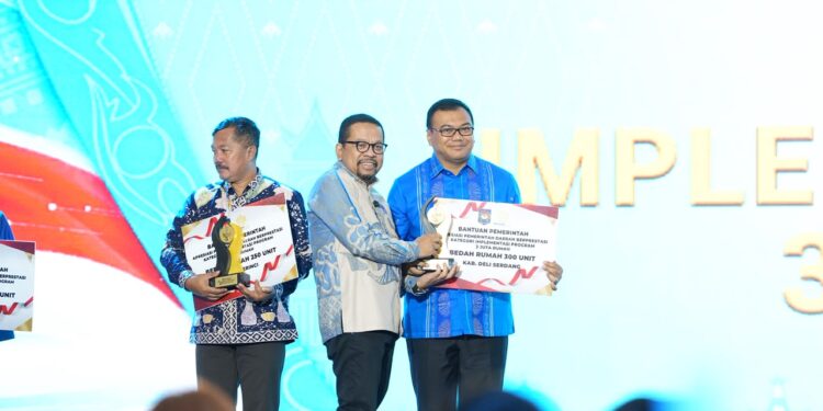 Deli Serdang Raih Terbaik I dari Kemendagri Implementasi Program Tiga Juta Rumah
