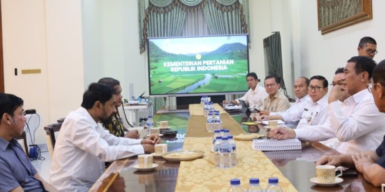 Bahas Pemulihan Sawah dan Kebun, Gubernur Mualem Minta Dukungan Menteri Pertanian