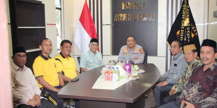 Kapolres Aceh Barat dan Kemenag Perkuat Sinergi Jaga Kamtibmas dan Kerukunan Umat Beragama