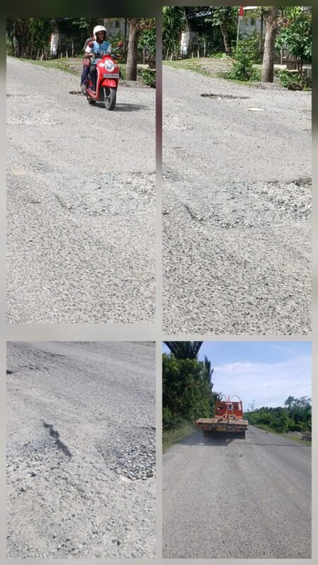 Ancam Keselamatan, Jalan Berlubang Hiasi Kabupaten Aceh Barat