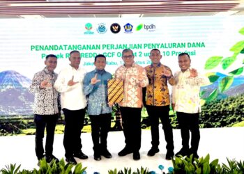 Penandatanganan dana REDD+ GCF Output 2 untuk 10 provinsi termasuk Aceh di Jakarta