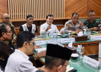 Rapat Forkopimda Aceh bahas kerusuhan Hari Damai Aceh dipimpin Wagub Fadhlullah di Kantor Gubernur
