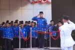 Menaker Yassierli saat upacara HUT ke-81 Kemerdekaan RI di Kemnaker Jakarta