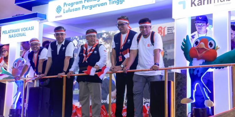 Kemnaker ikut karnaval HUT RI ke-81 di Jakarta tampilkan program pelatihan dan pemagangan