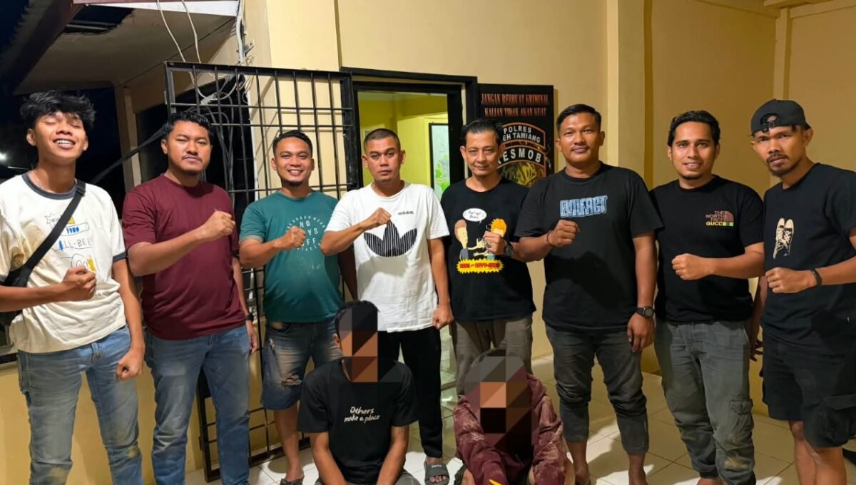 Terlibat Dugaan Curat di Rantau, Dua Pria Ditangkap Polisi