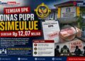 BPK Bongkar Salah Klasifikasi Anggaran Rp12 Miliar Salah Pos Penganggaran PUPR Simeulue
