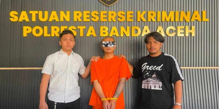 Tikam Korban 7 Kali Dengan Badik, Terduga Pelaku Diamankan di Polresta Banda Aceh