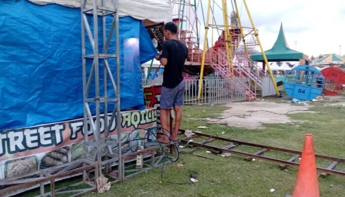 Bianglala di Cinta Rakyat Disorot, Instalasi Listrik Diduga Disambung dari Kabel Jalan