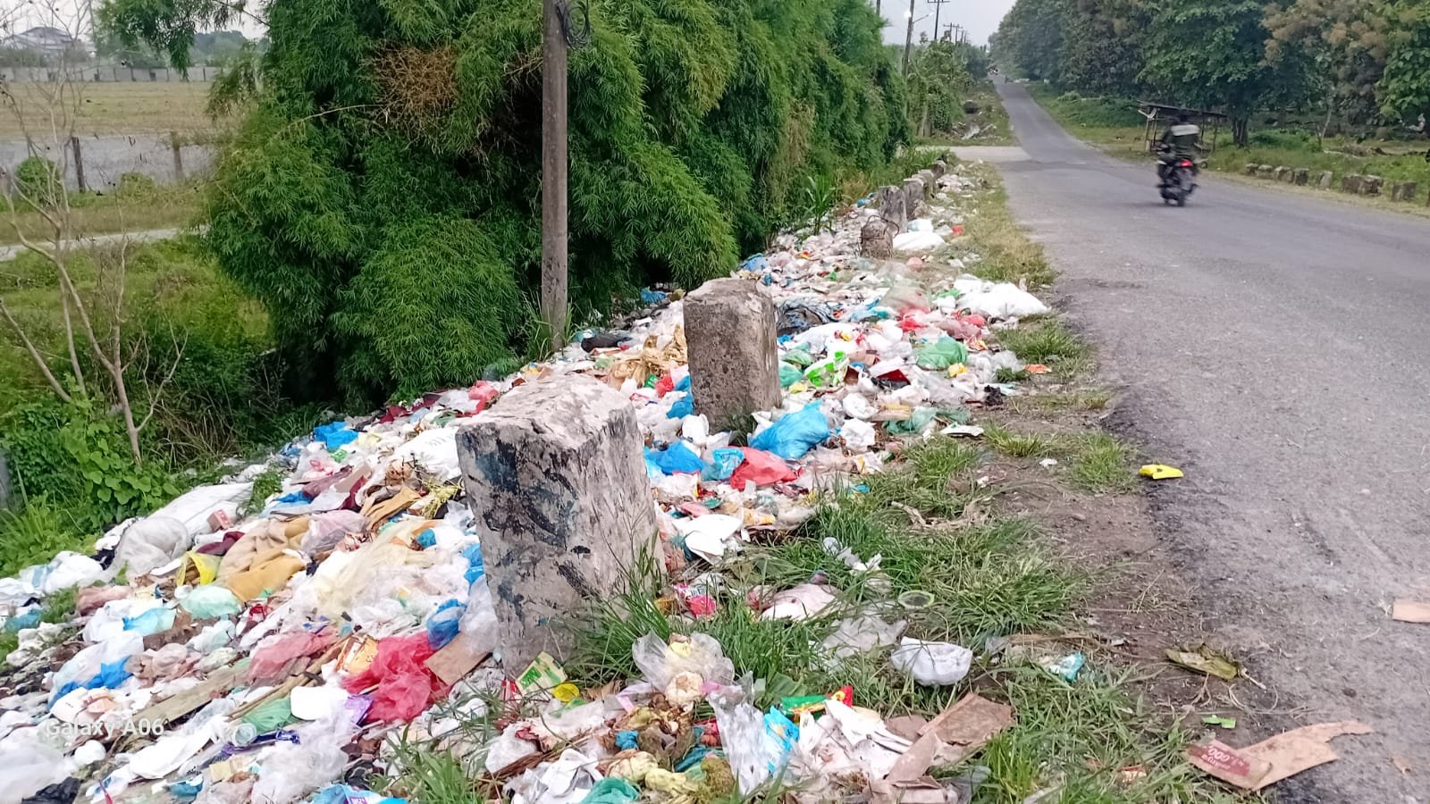 Tumpukan sampah disejumlah titik Kecamatan Percut Sei Tuan. (Dok.Ist)