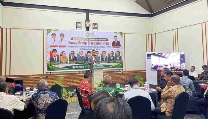 WPR Aceh Barat Dibahas Lintas Sektor, EAF Soroti Legalitas dan Lingkungan