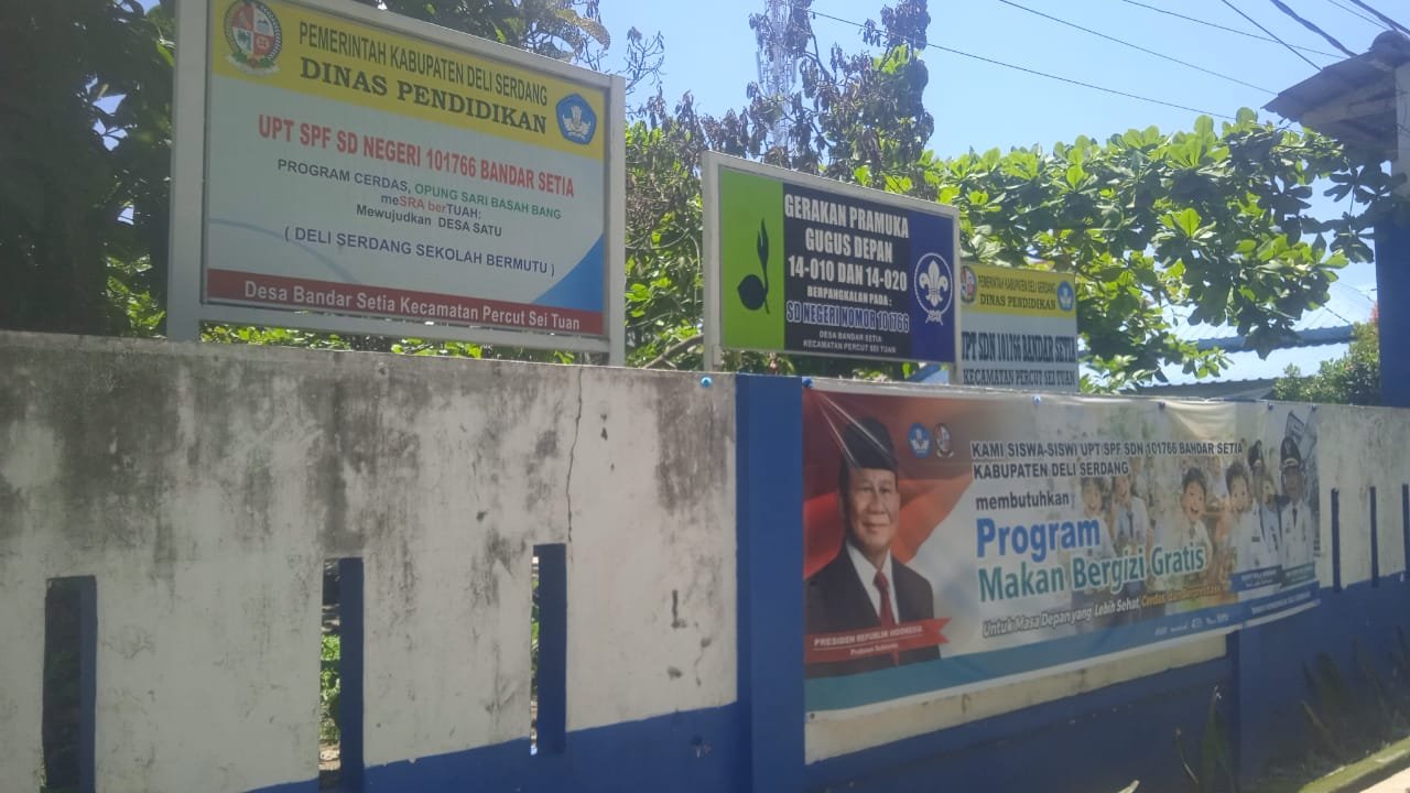 SD Negeri 101766 Bandar Setia. (TubinNews/Junaedi Daulay)