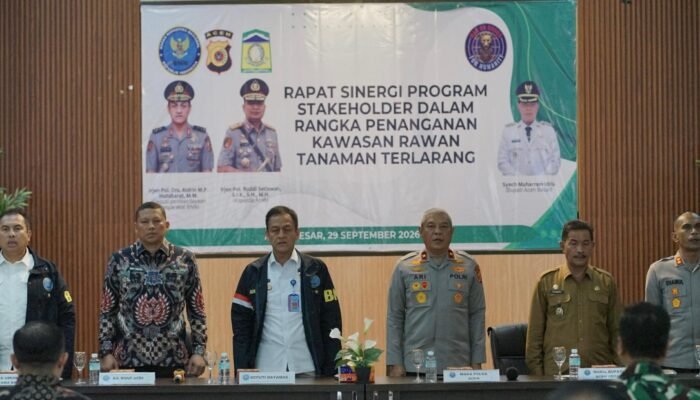Polda Aceh dan BNN Perkuat Sinergi Tangani Kawasan Rawan Tanaman Terlarang di Aceh Besar