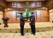 Pelepasan Kafilah Aceh untuk mengikuti MTQN ke-31, di Gedung Serbaguna Sekretariat Daerah Aceh, Banda Aceh, Kamis (3/9). (Dok.Ist)