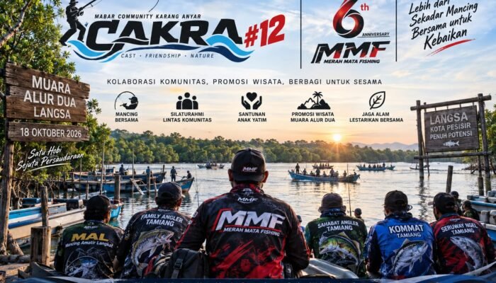 Mabar Cakra ke-12 Jadi Ajang Kolaborasi Komunitas Mancing, Sekaligus Syukuran HUT MMF ke-6