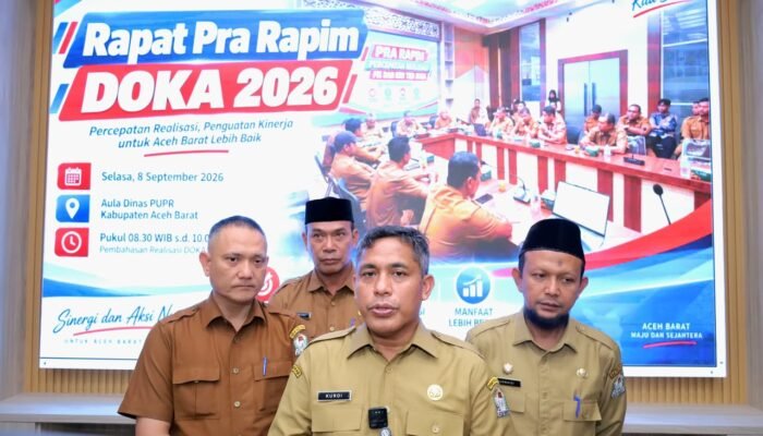 204 Paket DOKA Dievaluasi, Pemkab Aceh Barat Bidik Realisasi 61 Persen