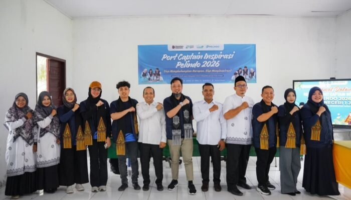 Relawan Port Inspirasi Pelindo 2026 Kenalkan Dunia Kepelabuhanan kepada Siswa SMPN 1 Aceh Jaya