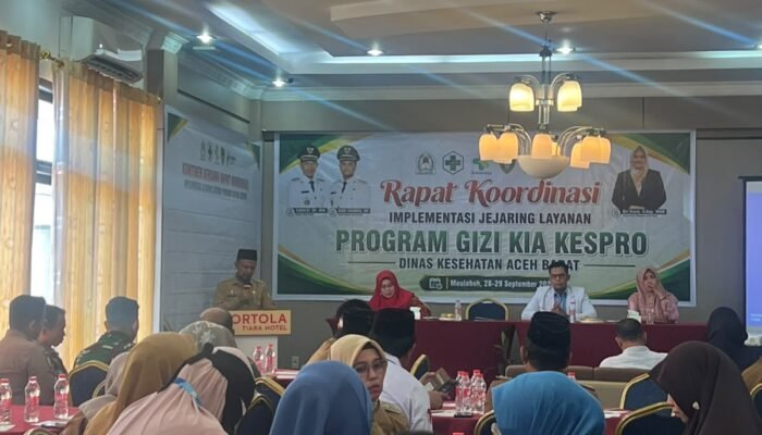 Pemkab Aceh Barat Perkuat Jejaring Layanan Gizi dan Kesehatan Ibu Anak