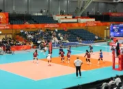 Banyak kursi kosong saat pertandingan Indonesia vs Jepang pada Jumat (18/9). (NOC Indonesia/MRP)