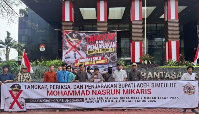 PAR Demo di Gedung KPK, Desak Periksa Bupati Simeulue soal Anggaran Rp20,2 Miliar