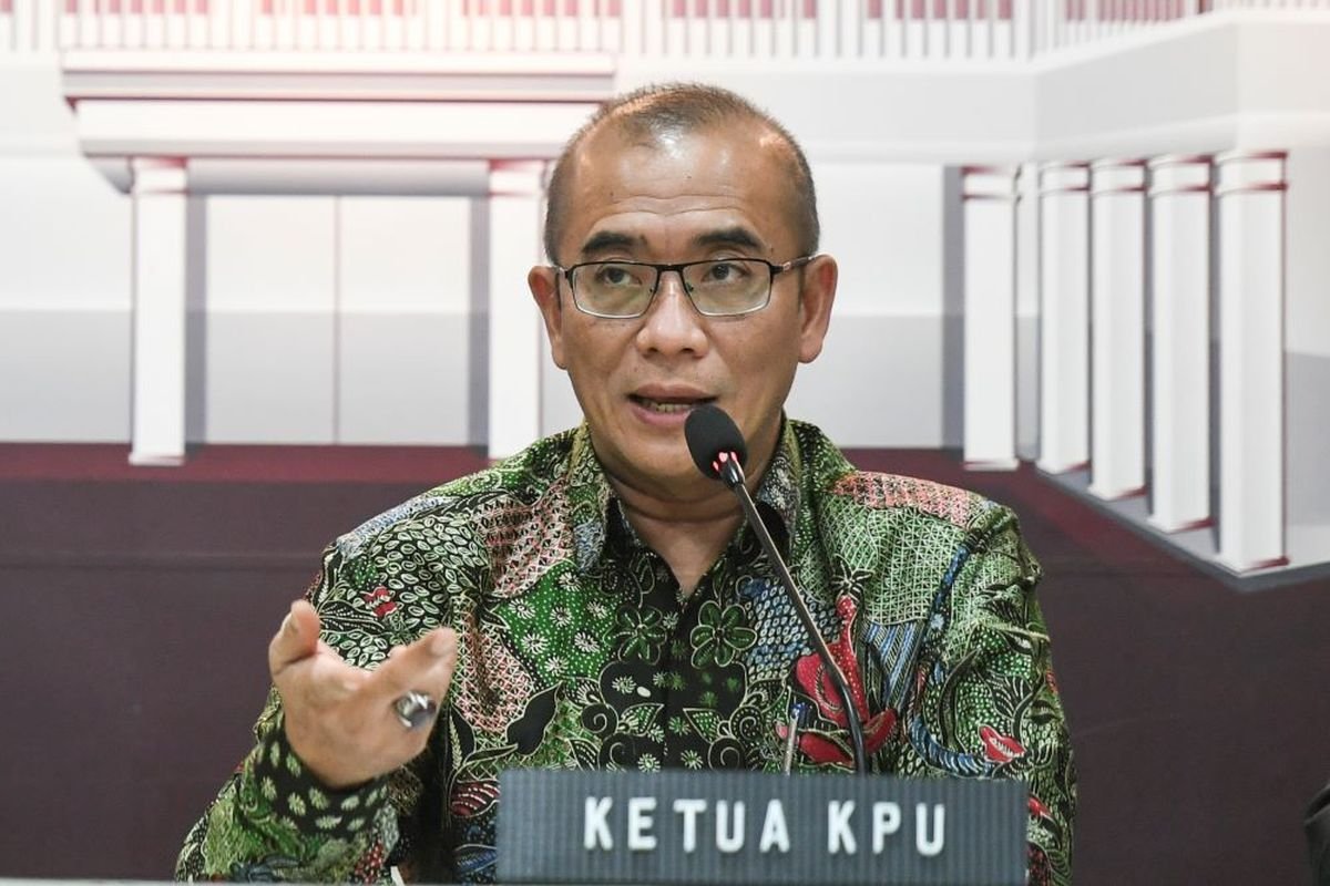 Ketua KPU 2024 Hasyim Asy'ari.(ANTARA FOTO/Hafidz Mubarak A)