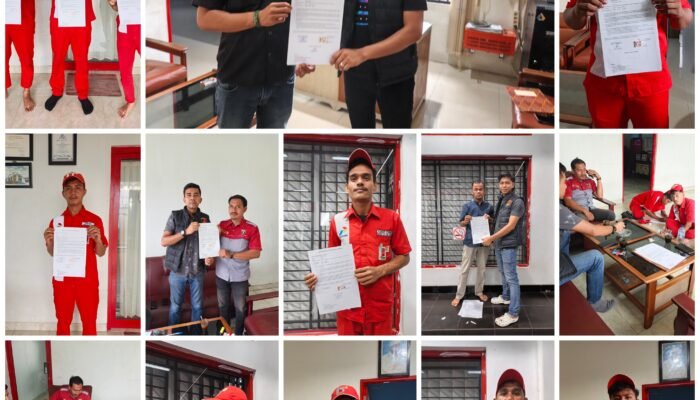 Cegah Penyelewengan BBM Bersubsidi Polres Nagan Penandatanganan Surat Pernyataan Kepatuhan dan Integritas Petugas SPBU
