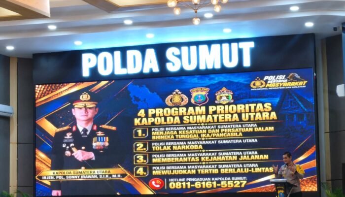 Kapolda Sumut Tetapkan Empat Program Prioritas, dari Narkoba hingga Lalu Lintas