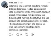Salah satu unggahan dari akun Threads @mee.zsa. (Foto: Hasil screenshot dari Threads)