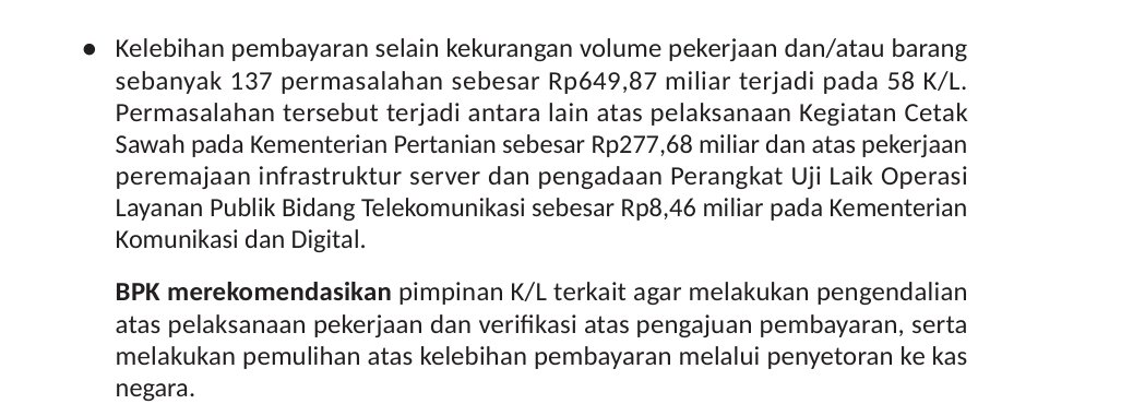 Screenshot_20261013-181939 Kekurangan Volume Pekerjaan Picu Kelebihan Pembayaran Rp268,86 Miliar