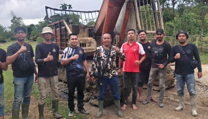 Polres Nagan Raya Amankan Terduga Pelaku Tambang Emas Ilegal