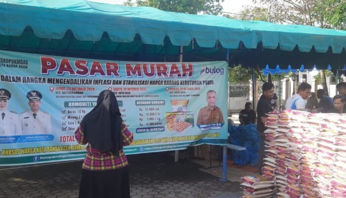 Pasar Murah Banda Aceh Beri Subsidi Sembako Rp80 Ribu