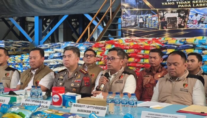 Bareskrim dan Polda Sumut Ungkap Dugaan Ketidaksesuaian Label Empat Merek Beras Fortifikasi di Deli Serdang