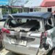 Diduga Microsleep, Dump Truck Hantam Daihatsu Sigra di Langung